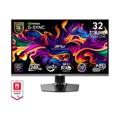MSI Monitor GAMING MPG 322URX QD-OLED 31,5" UHD 3840x2160, 240Hz, 150000:1 CR, 250cd/m2, 0,03ms, 2x HDMI, DP, USB-C