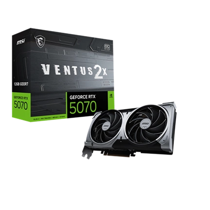 MSI Videokártya PCI-Ex16x nVIDIA RTX 5070 VENTUS 2X 12GB DDR7 OC