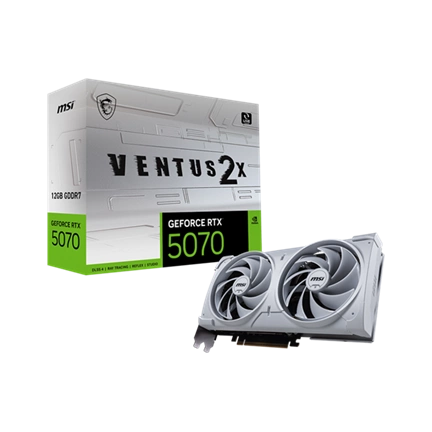 MSI Videokártya PCI-Ex16x nVIDIA RTX 5070 VENTUS 2X WHITE 12GB DDR7 OC