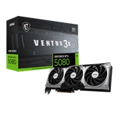 MSI Videokártya PCI-Ex16x nVIDIA RTX 5080 VENTUS 3X 16GB DDR7 OC