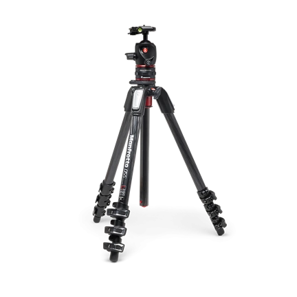 Manfrotto 055 kit karbon 4 szekciós állvány + gömbfej + MOVE