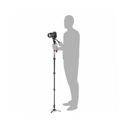 Manfrotto Element MII Video Monopod Alumínium kit Fluid Fejjel MVMELMIIA4LIVE