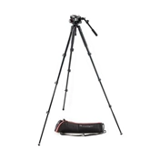 Manfrotto MVT535AQ alu videó állvány és 504HD fluid video fej állványszett