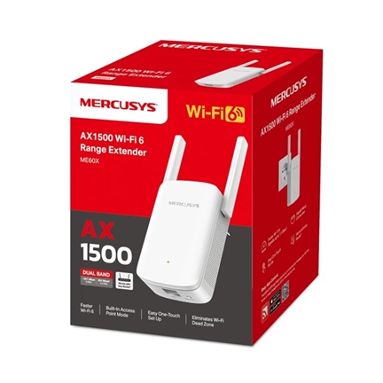 Mercusys ME60X Wi-Fi 6 AX1500 hatótávnövelő