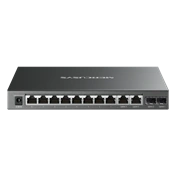 Mercusys MS112GMP - 12 portos gigabites asztali switch 8 portos PoE+-szal
