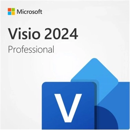 Microsoft Visio Professional 2024, ML, EuroZone, Online Product Key, 1 License, Downloadable ESD, NR