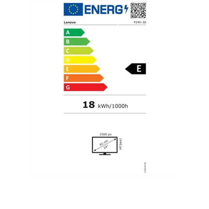 Mon Lenovo 23.8" ThinkVision P24h-30 - IPS WLED monitor