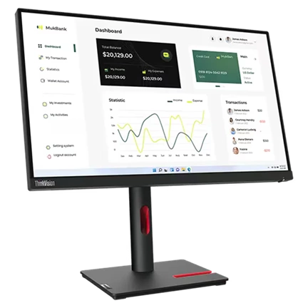 Mon Lenovo 23" ThinkVision T23I-30 - IPS WLED monitor
