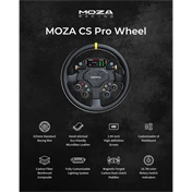 Moza Racing kiegészítő - CS PRO Kormánykerék (Dual Clutch, RGB, 2,99 inch kijelző, 325mm)
