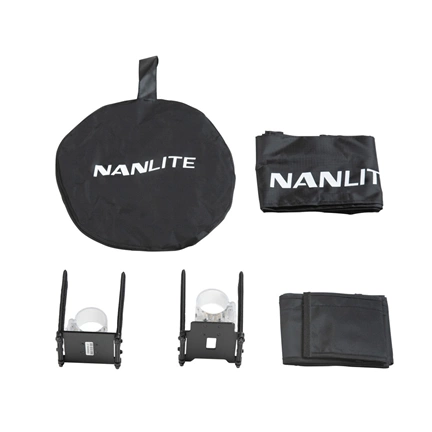 NANLITE Barndoor with Eggcrate for Pavotube II 30C