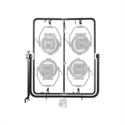 NANLUX Evoke négyes lámpakeret Junior csappal