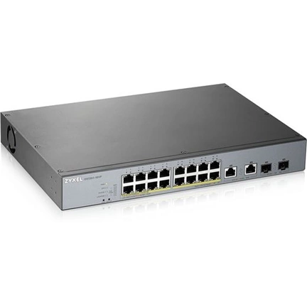 NET ZYXEL Switch GS1350-18HP, 18 Port managed CCTV PoE, long range, 250W