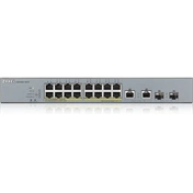 NET ZYXEL Switch GS1350-18HP, 18 Port managed CCTV PoE, long range, 250W