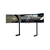 NEXT LEVEL RACING Elite Free Standing Triple Monitor Stand - Black Edition