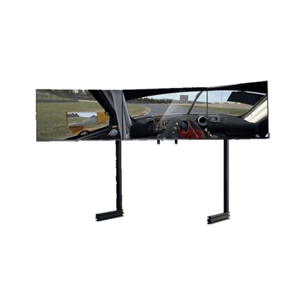 NEXT LEVEL RACING Elite Free Standing Triple Monitor Stand - Black Edition