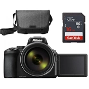 NIKON COOLPIX P950 Fekete + Táska + 16GB memoriakártya NIKON COOLPIX P950 Fekete + Táska + 16GB memoriakártya