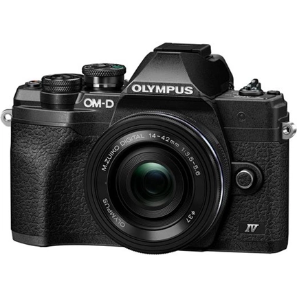 Olympus E-M10IV 1442 Pancake DZ fekete/fekete/fekete MILC fényképezőgép KIT - 40 000 Ft cashback 2026/04/06-ig