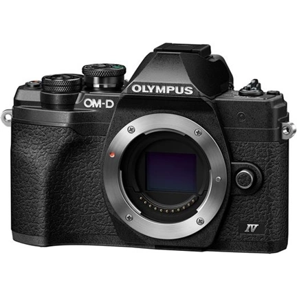 OLYMPUS OM-System E-M10IV fekete MILC fényképezőgép váz