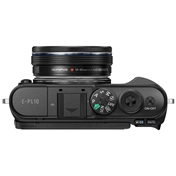 OLYMPUS E-PL10 Pancake Zoom Kit fekete (E-PL10 váz, fekete + EZ-M1442EZ objektív fekete) OLYMPUS E-PL10 Pancake Zoom Kit fekete (E-PL10 váz, fekete + EZ-M1442EZ objektív fekete)