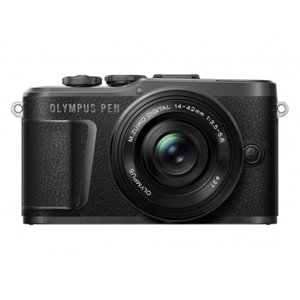 OLYMPUS E-PL10 Pancake Zoom Kit fekete (E-PL10 váz, fekete + EZ-M1442EZ objektív fekete) OLYMPUS E-PL10 Pancake Zoom Kit fekete (E-PL10 váz, fekete + EZ-M1442EZ objektív fekete)