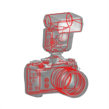 OM System FL-700WR vaku