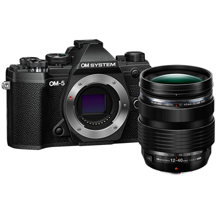 OM System OM-5 1240 MILC fényképezőgép KIT (fekete/fekete)