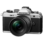 OM System OM-3 12-45mm f/4 fényképezőgép KIT (ezüst/fekete) - 120 000 Ft cashback 2026/04/06-ig