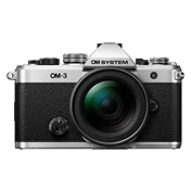 OM System OM-3 12-45mm f/4 fényképezőgép KIT (ezüst/fekete) - 120 000 Ft cashback 2026/04/06-ig
