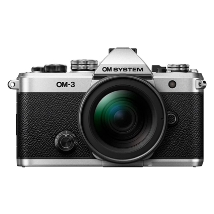 OM System OM-3 12-45mm f/4 fényképezőgép KIT (ezüst/fekete) - 120 000 Ft cashback 2026/04/06-ig