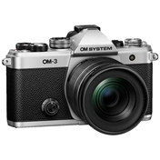 OM System OM-3 12-45mm f/4 fényképezőgép KIT (ezüst/fekete) - 120 000 Ft cashback 2026/04/06-ig