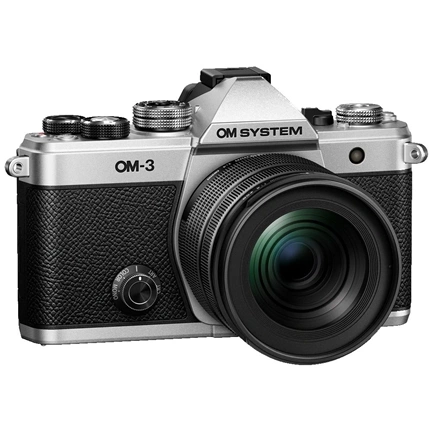 OM System OM-3 12-45mm f/4 fényképezőgép KIT (ezüst/fekete) - 120 000 Ft cashback 2026/04/06-ig