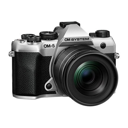 OM System OM-5 Mark II 12-45mm f/4 KIT (ezüst/fekete) - 80 000 Ft cashback 2026/01/06-ig