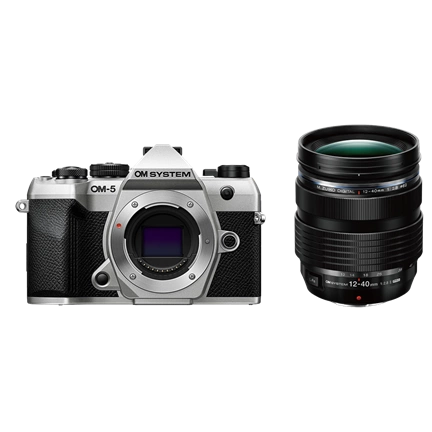 OM System OM-5 Mark II 1240 fényképezőgép KIT (ezüst/fekete) - 80 000 Ft cashback 2026/01/06-ig