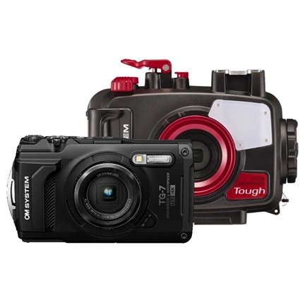 OM System TG-7 búvártok (PT-059) KIT (fekete)