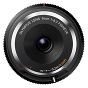 OM System vázsapka-objektív, 9mm f/8.0 halszem objektív (fekete)