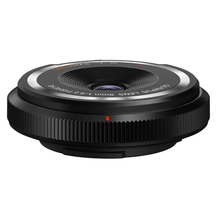 OM System vázsapka-objektív, 9mm f/8.0 halszem objektív (fekete)