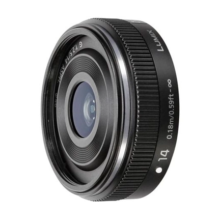 PANASONIC Fixed focus H-H014AE-K Lumix G pancake 14mm/f2,5 ASPH. Black