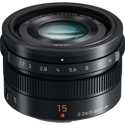 PANASONIC Leica DG Summilux 15mm f/1,7 ASPH fekete
