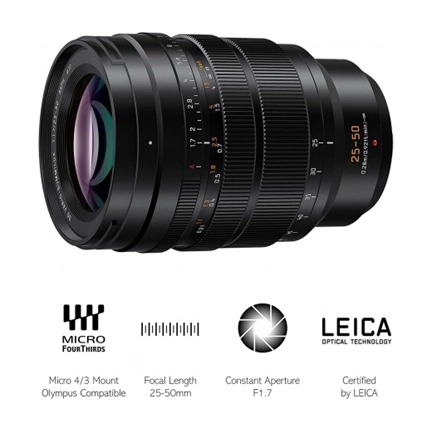 PANASONIC Leica DG Vario-Summilux 25-50mm f/1,7 ASPH fekete