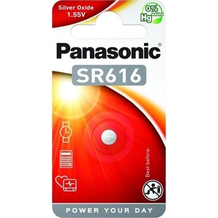 PANASONIC SR616 1,55V ezüst-oxid óraelem 1db