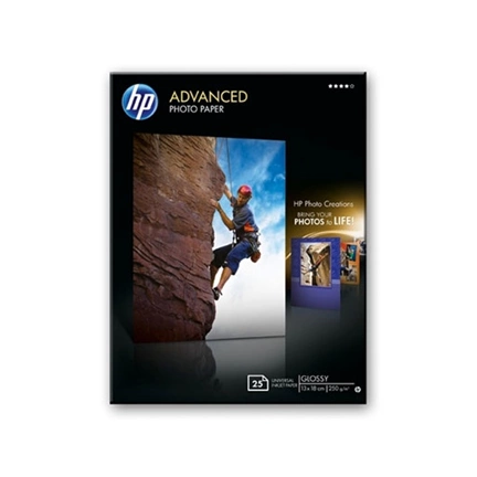 PAPÍR HP ADVANCED GLOSSY 25lap 13X18CM 250G/QM (Q8696A)