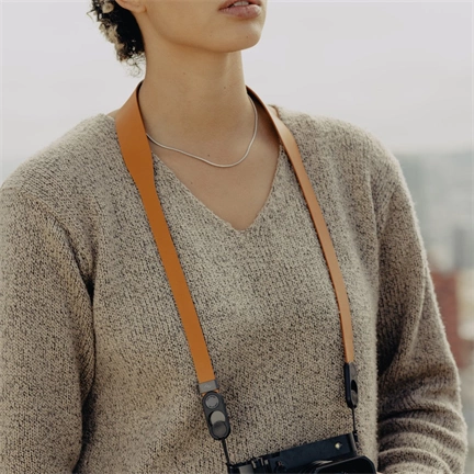 PEAK DESIGN Form Bőr szíj fénykézőgépekhez - Rövid - Borostyán