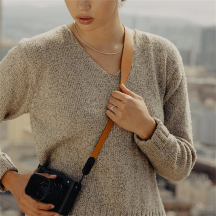 PEAK DESIGN Form Bőr szíj fénykézőgépekhez - Rövid - Borostyán