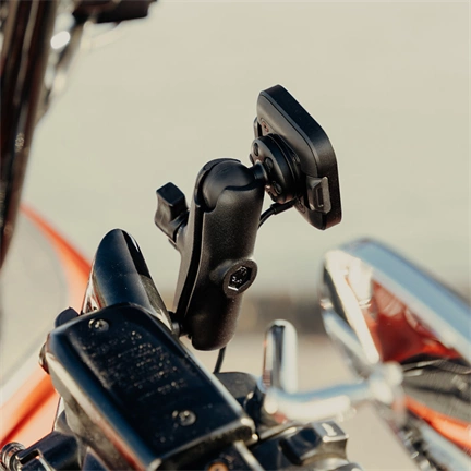 PEAK DESIGN Mobile Motorcycle Mount 1" Ball Adapter: Locking & Charging Black