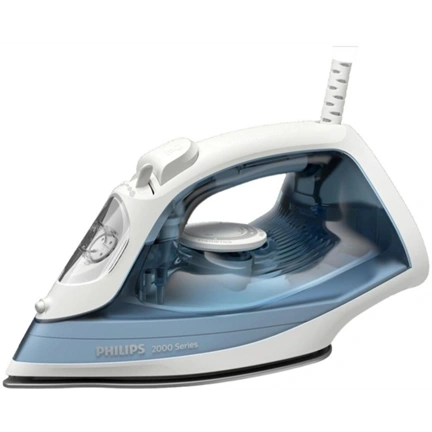 PHILIPS 2000 Series gőzölős vasaló, 2000 W, 25 g/perc folyamatos gőz, 100 g gőzlövet, tapadásmentes talp, 250 ml