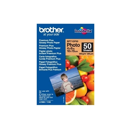 PHOTO PAPER BROTHER BP71GP20 10×15cm fotópapír 260g (20 lap)