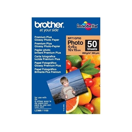 PHOTO PAPER BROTHER BP71GP50 10×15cm fotópapír 260g (50 lap)
