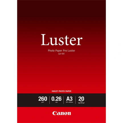 PHOTO PAPER CANON LU-101 LUSTER A3 20lap 260g