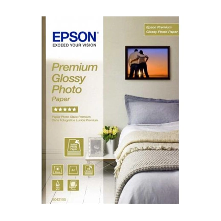 PHOTO PAPER EPSON PREMIUM GLOSSY A4 255g 15lap/csomag