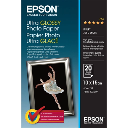 PHOTO PAPER EPSON ULTRA GLOSSY 10x15 300g 20lap